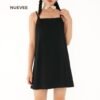 Linen Mini Dress with Adjustable Fit