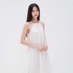 Sleeveless Long Dress with Adjustable Shoulder