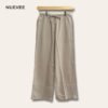 Linen pants in Beige color