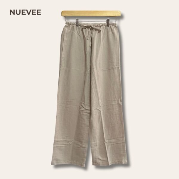 Linen pants in Beige color