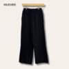 Linen pants in black